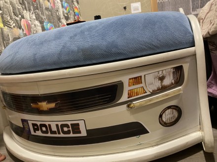 Продам полицейскую кровать -машинку в идеальном состоянии. С подъёмным механизмо. . фото 3