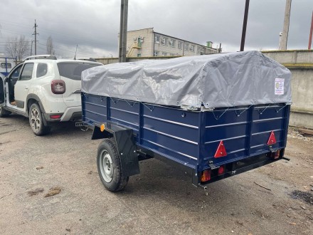 Новый одноосный прицеп Днепр-21 и другие модели. Тент и брызговики в подарок. Бершадське. фото 1 Новый одноосный прицеп Днепр-21 и другие модели. Тент и брызговики в подарок. Бершадське. фото 1
