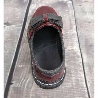 Лакированные детские туфли для девочки. Материал лакированная PU-кожа. Стелька P. . фото 7
