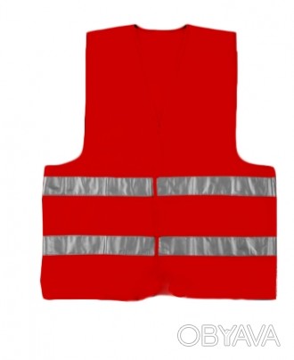 Сигнальный жилет красного  цвета
Основная ткань: полотно трикотажное 100% &ndas. . фото 1