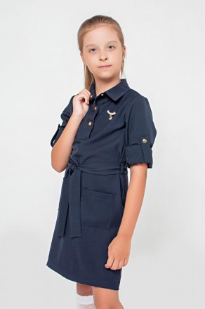 Модное школьное платье для девочки
Длина рукава регулируется.
Застёгивается на к. . фото 4