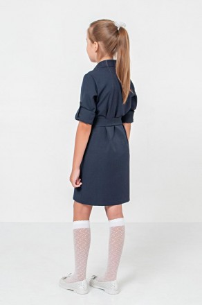Модное школьное платье для девочки
Длина рукава регулируется.
Застёгивается на к. . фото 3