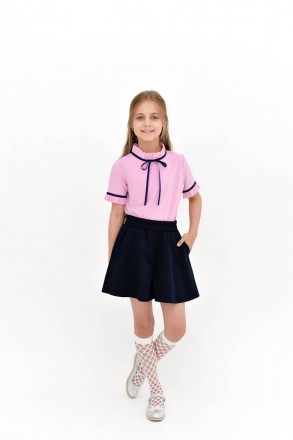 Модная школьная юбка-шорты для девочки
Пояс на резинке, по бокам карманы
Размеры. . фото 5