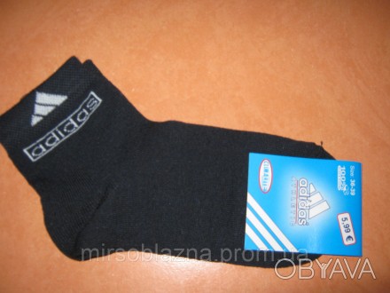  Носки мужские (унисекс) Adidas, из хлопковой воздухопроницаемой ткани, указан 1. . фото 1
