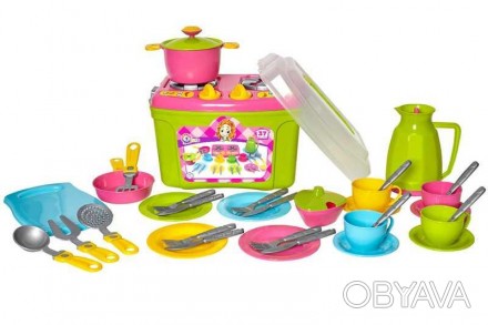 Набор посуды №9 3596 "ТЕХНОК"
Детский кухонный набор, который теперь может быть . . фото 1