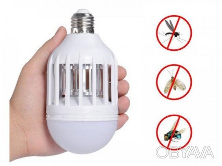 LED лампа от комаров - это лампа настоящий уничтожитель насекомых. Ведь она може. . фото 1