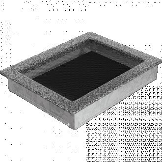 Камінна решітка Решітка чорно-срібна 22x30 KratkiПростий стиль решітки дозволяє . . фото 3