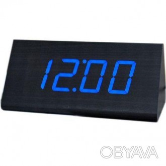 Настольные часы Wooden Clock 1300 (синяя: зеленая)
Оригинальные часы в виде куба. . фото 1