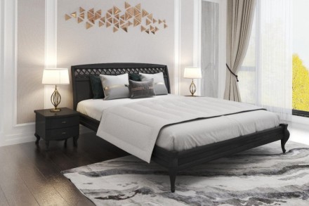 Предлагаем недорогую двуспальную кровать Ажур арт с ажурной резьбой на изго. . фото 7