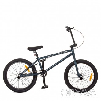 Велосипед 20 д. G20BMXDEEP S20.1Hi-TEN сталь.рама 9,5 ",U-Brake,графит. . фото 1