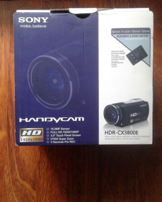 Видеокамера SONY HDR-CX3800E. Харьков. фото 1 Видеокамера SONY HDR-CX3800E. Харьков. фото 1