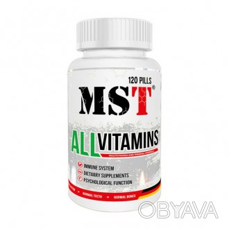  MST Nutrition AllVitamins - новая мультивитаминная формула, содержащая 24 компо. . фото 1