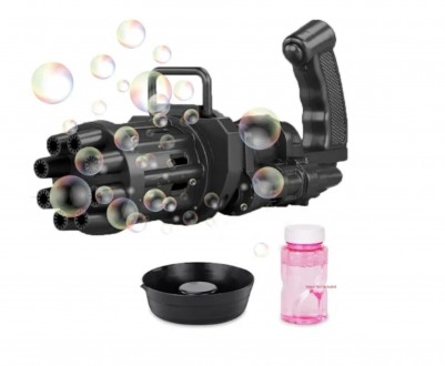 Кулемет з мильних бульбашок, BUBBLE GUN BLASTER машинка для бульбашок, генератор. . фото 3