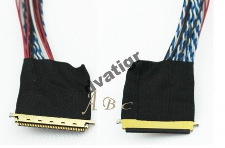 LVDS кабель для Led матриц, длина 25см IPEX 40 Pins 0.5mm 
для 9"- 15,6&qu. . фото 2