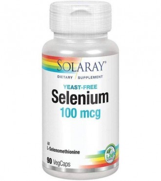 Селен Solaray Selenium 100 mcg yeast-free 90 капсул. Киев. фото 1 Селен Solaray Selenium 100 mcg yeast-free 90 капсул. Киев. фото 1