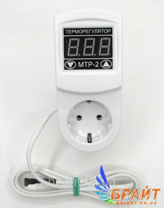 Терморегулятор цифровой МТР-2 для ИК-панелей (16 А) с заземлением
двух пороговый. . фото 1