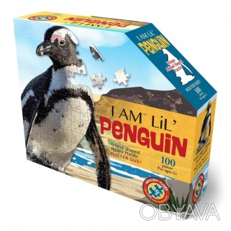 Пазл I am Пингвин — фигурный пазл, отличный подарок для развития малыша. Проведи. . фото 1
