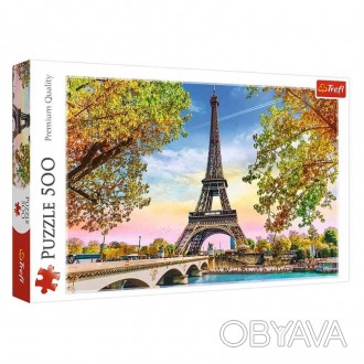 Каждый любитель путешествий оценит яркий пазл Trefl Романтический Париж на 500 д. . фото 1