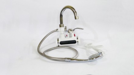 Проточный водонагреватель с LCD экраном и душем Instant Electric Heating Water F. . фото 10