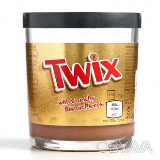 
Шоколадная паста Twix, обладает особо мягкой текстурой и нежным шоколадно-карам. . фото 1