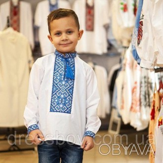 Сорочка вышиванка для мальчиков. Модель от украинского производителя. Вышивка ма. . фото 1