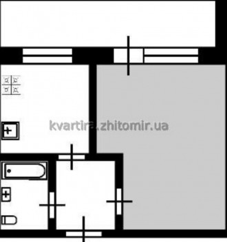 1-комнатная квартира, 26 кв.м. Житомир. фото 1 1-комнатная квартира, 26 кв.м. Житомир. фото 1