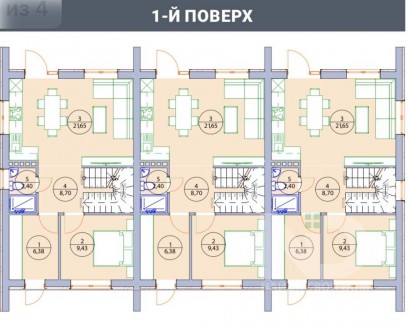 
Общая площадь: 92 м2;
Жилая площадь: 45 м2;
Площадь кухни: 22 м2.
Площадь участ. . фото 4