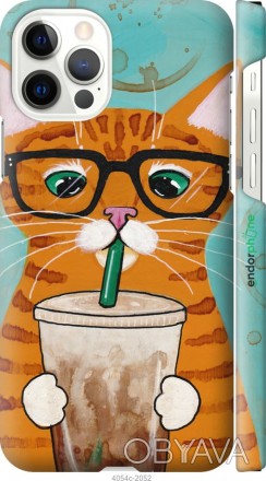 Чехол "Зеленоглазый кот в очках" для Apple iPhone 12Представляем Вашему вниманию. . фото 1