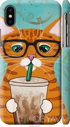 Чехол "Зеленоглазый кот в очках" для Apple iPhone XПредставляем Вашему вниманию . . фото 1