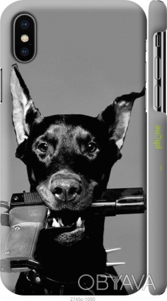 Чехол "Доберман" для Apple iPhone XПредставляем Вашему вниманию дизайнерские чех. . фото 1