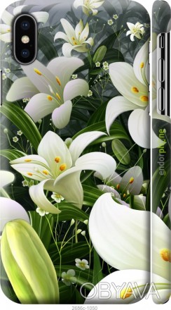 Чехол "Белые лилии" для Apple iPhone XПредставляем Вашему вниманию дизайнерские . . фото 1