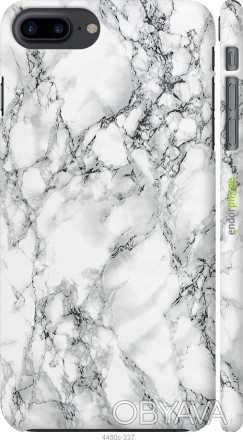Чехол "Мрамор белый" для Apple iPhone 7 PlusПредставляем Вашему вниманию дизайне. . фото 1