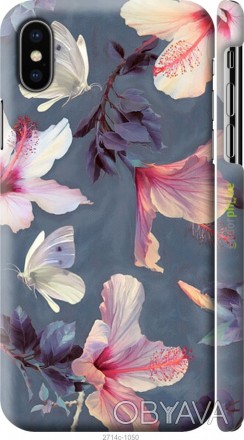 Чехол "Нарисованные цветы" для Apple iPhone XПредставляем Вашему вниманию дизайн. . фото 1