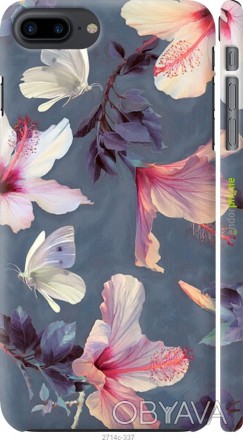 Чехол "Нарисованные цветы" для Apple iPhone 7 PlusПредставляем Вашему вниманию д. . фото 1