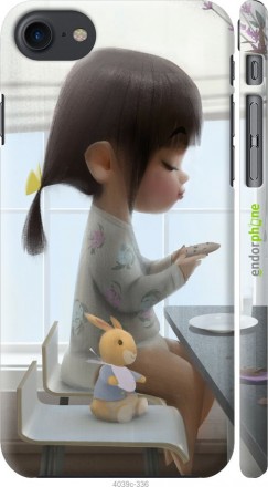 Чехол "Милая девочка с зайчиком" для Apple iPhone 8Представляем Вашему вниманию . . фото 3