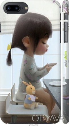 Чехол "Милая девочка с зайчиком" для Apple iPhone 7 PlusПредставляем Вашему вним. . фото 1