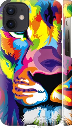 Чехол "Разноцветный лев" для Apple iPhone 12 MiniПредставляем Вашему вниманию ди. . фото 1