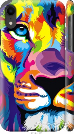 Чехол "Разноцветный лев" для Apple iPhone XRПредставляем Вашему вниманию дизайне. . фото 1
