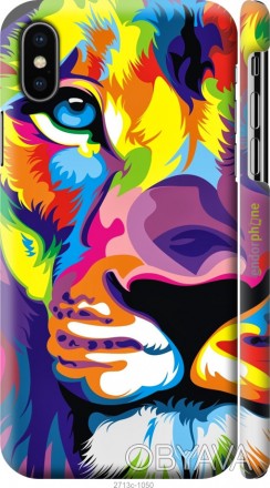Чехол "Разноцветный лев" для Apple iPhone XSПредставляем Вашему вниманию дизайне. . фото 1