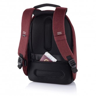 Стильный высококачественный рюкзак-антиворBobby Hero Small красного цвета- с уни. . фото 7