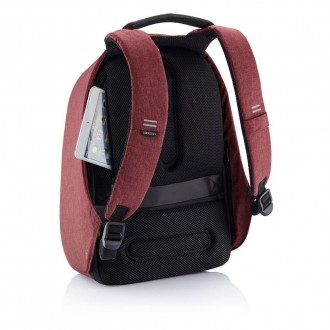 Стильный высококачественный рюкзак-антиворBobby Hero Small красного цвета- с уни. . фото 6