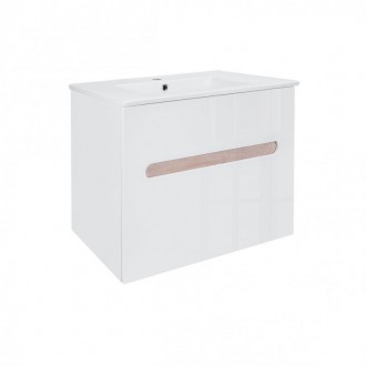 Комплект Qtap Virgo 700х580х437 White/Whitish oak тумба подвесная + раковина вре. Киев. фото 1 Комплект Qtap Virgo 700х580х437 White/Whitish oak тумба подвесная + раковина вре. Киев. фото 1