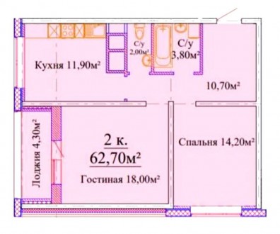 2-кімнатна квартира в новому ЖК Скай Сіті від будівельної компанії Будова. Кварт. Киевский. фото 5