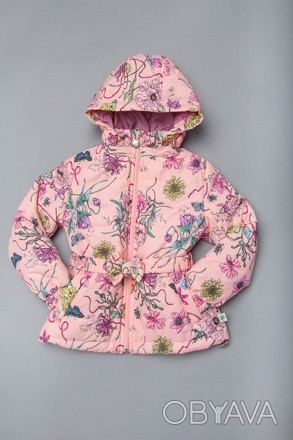 Куртка демисезонная для девочки с капюшоном идеальна для межсезонья – весны и ос. . фото 1