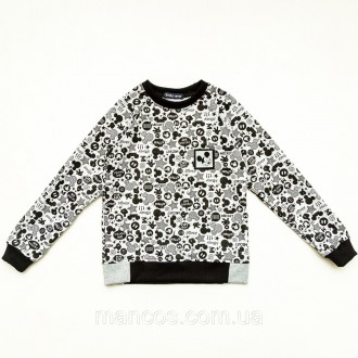 Реглан детский Микки р.98,104,110 SmileTime Cool Mickey, серый 110. Кривой Рог. фото 1 Реглан детский Микки р.98,104,110 SmileTime Cool Mickey, серый 110. Кривой Рог. фото 1