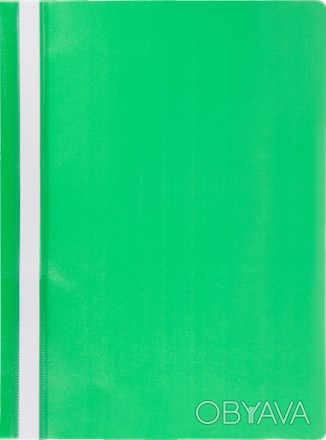Скоросшиватель пласт. А4, PP, JOBMAX, зеленый. . фото 1
