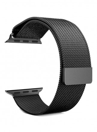 Ремешок Milanese Loop для Apple Watch Black 42/44 mm 38/40 mm, Черный. Львів. фото 1 Ремешок Milanese Loop для Apple Watch Black 42/44 mm 38/40 mm, Черный. Львів. фото 1