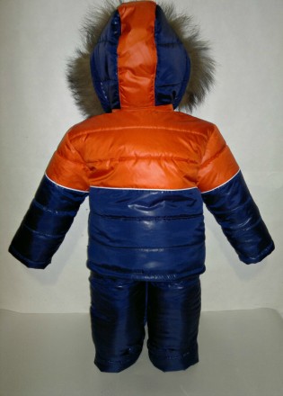 Зимний комбинезон на мальчика состоит из зимней куртки и  полукомбинезона (штани. . фото 3