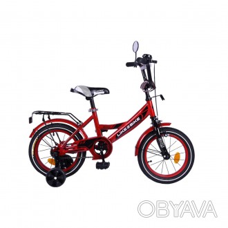 Велосипед детский 2-х колес.14"" 211415 Like2bike Sky, бордовый, рама сталь, со . . фото 1
