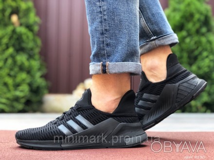 Кроссовки мужские черные с серым Adidas Climacool
Материал верха: сетка 
Материа. . фото 1